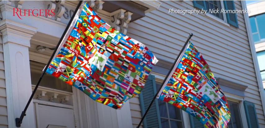 Video still of global flags