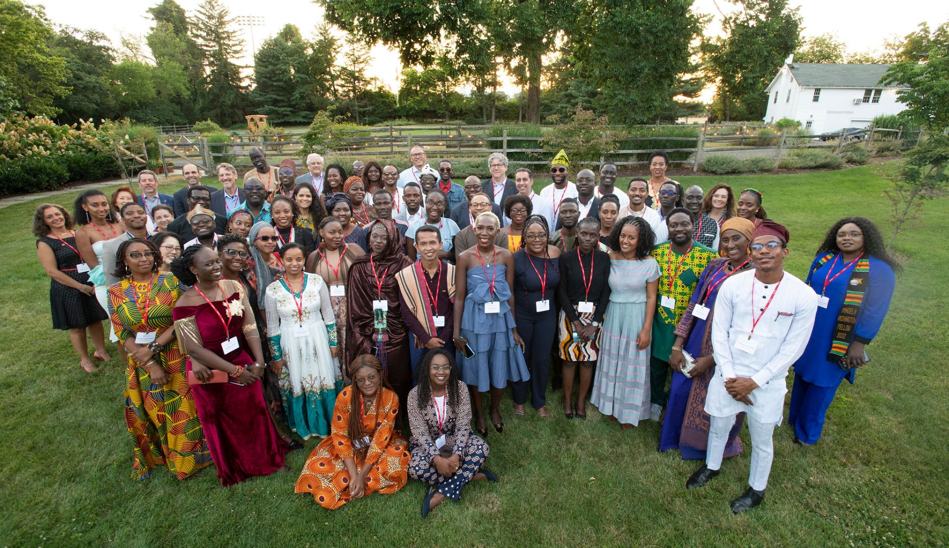 Photo of the cohorts of the Mandela Washington Fellowship at Rutgers, 2022
