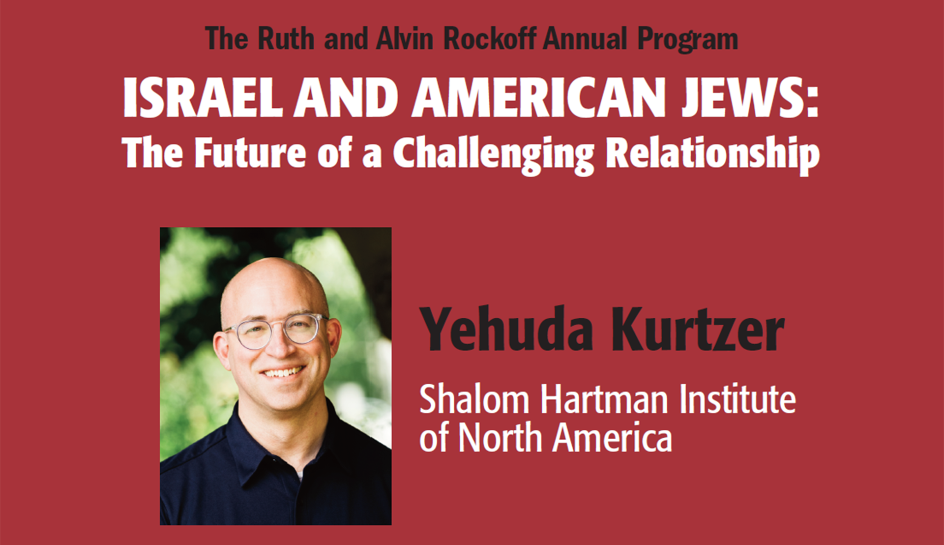 Rutgers Global - Israel and American Jews Lecture Event
