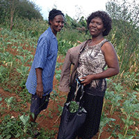 Asenath Dande and colleague in Kenya 