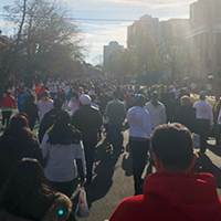 Rutgers Global - on street view of the walk/run Big Chill, photo by Katsumi Kishida 