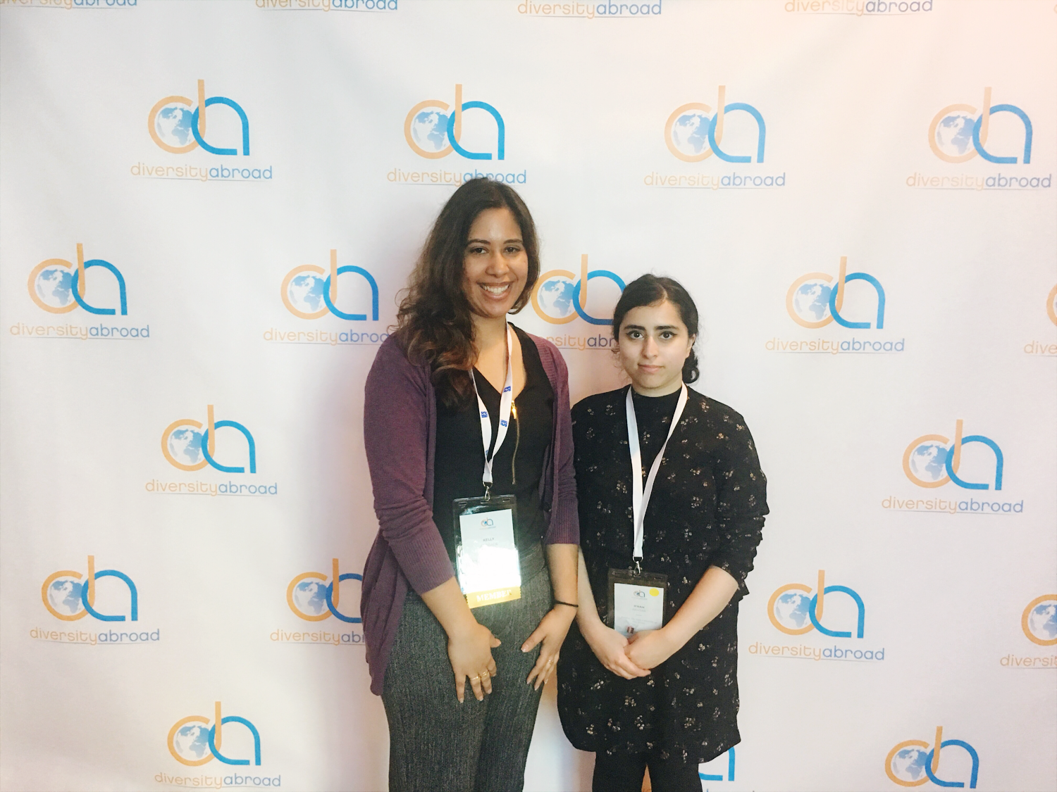 Ifrah and Kelly at the Diversity Abroad Conference