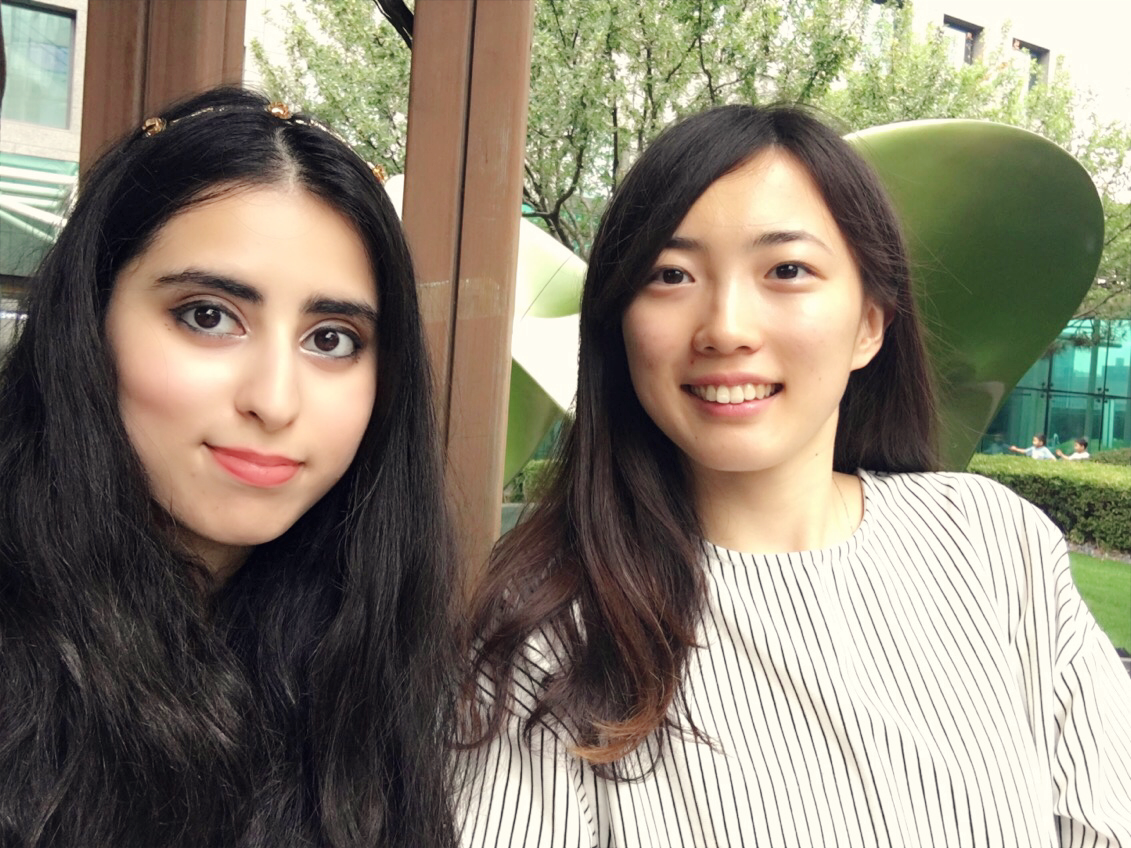 Ifrah and her pen pal in Seoul, South Korea