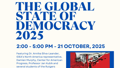 The Global State of Democracy 2025 event info
