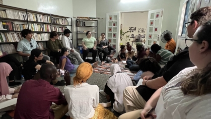 Rutgers Study Abroad Students in a classroom setting