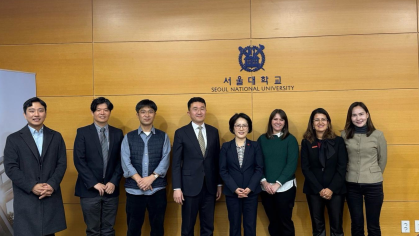 Rutgers delegation at Seoul National University in South Korea