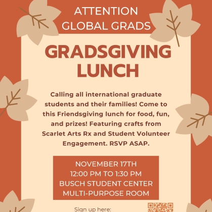 Gradsgiving lunch info