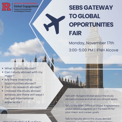 Picture of Palace of Westminster with SEBS Gateway to Global fair info