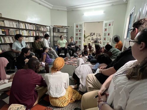 Rutgers Study Abroad Students in a classroom setting