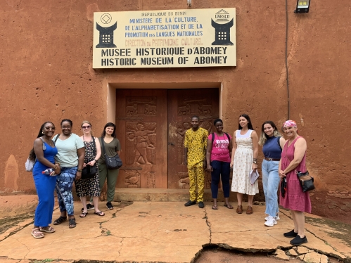 Rutgers students study abroad with faculty in Benin