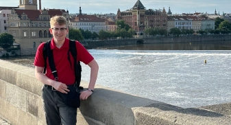 Picture of student in Prague