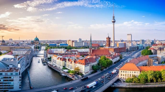 Aerial view of Berlin, Germany