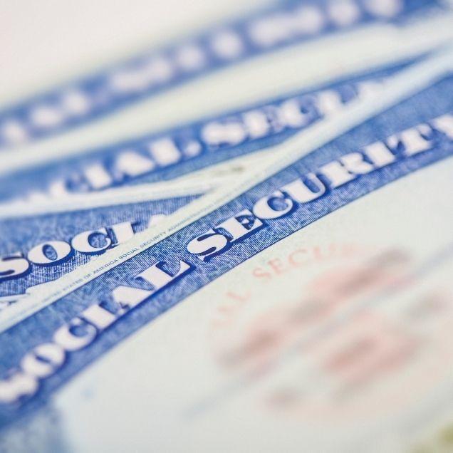 Social Security image, social security cards