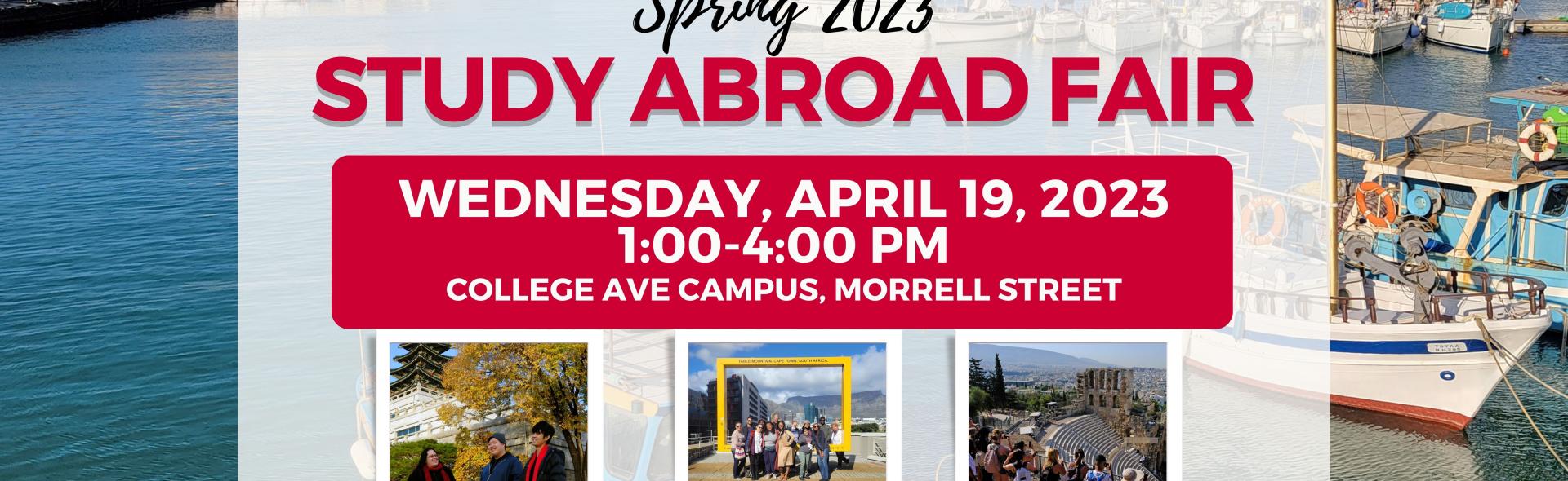 Spring Study Abroad Fair graphic